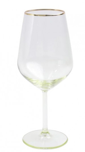 Rainbow Yellow Wine Glasses Set/4