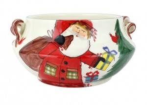 Old St. Nick Cachepot w/ Gifts