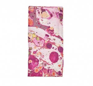 Slick Napkin in White, Pink & Orange Set/4