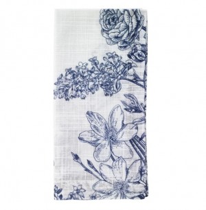 Spring Garden Navy Napkins Set/4