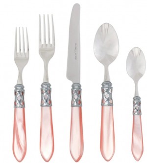 Aladdin Light Pink Brilliant Five Piece Place Setting