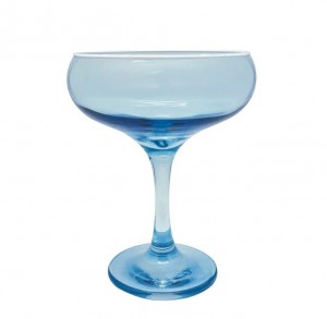 Fine Line Light Blue with White Rim Coupe Set/4