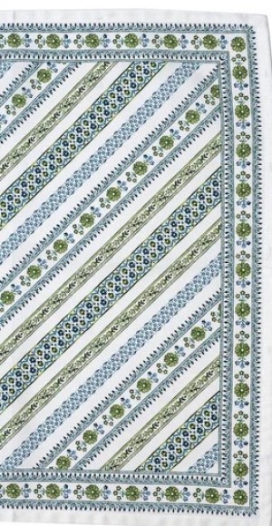 Seville Stripe Green Napkin Set/4