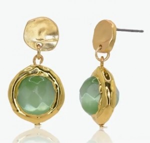 Coriandoli Earrings in Green