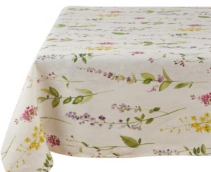 Watercolor Floral Stems 60" Topper
