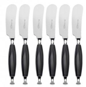 Country Black Spreaders / Butter Knives Set 
