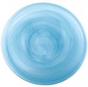 Aqua Alabaster Glass Charger Set/4