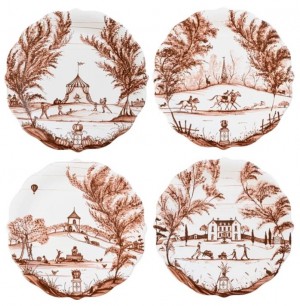 Country Estate Harvest Party Plate Assorted Set/4
