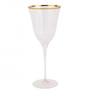 Natalia Gold Wine Glass